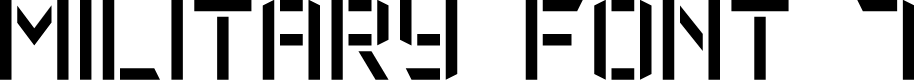 Military Font 7