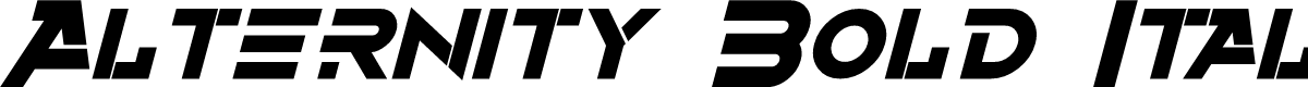 Alternity Bold Italic