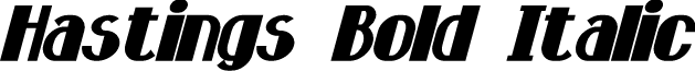 Hastings Bold Italic