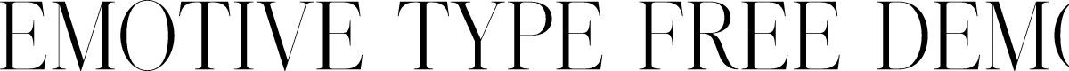 Emotive Type Free Demo