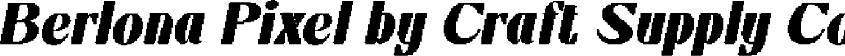 BerlonaPixel-Regular Demo