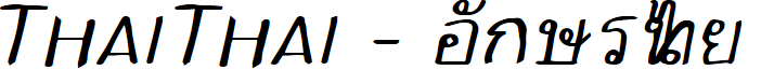 ThaiThai Italic