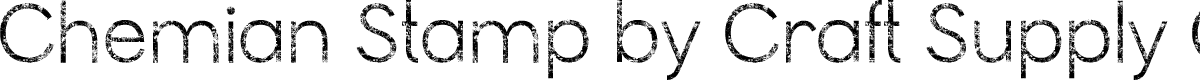 ChemianStamp-Regular Demo