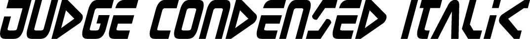 Judge Condensed Italic