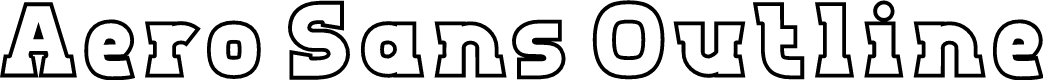 Aero Sans Outline