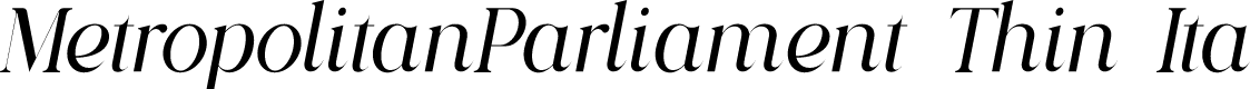 MetropolitanParliament Thin Ita