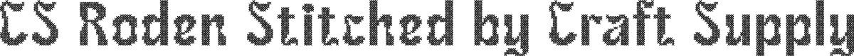 CS Roden Stitched Regular Demo