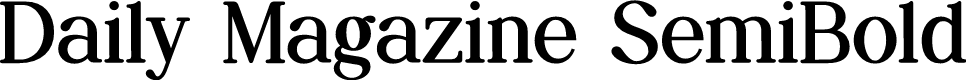 Daily Magazine SemiBold