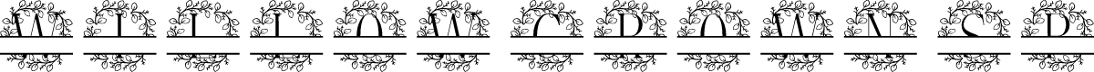 Willow Crown Split Monogram