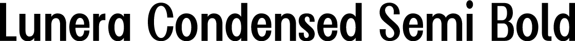 Lunera Condensed Semi Bold