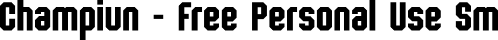 Champiun - Free Personal Use Sm