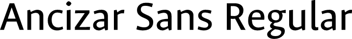 Ancizar Sans Regular