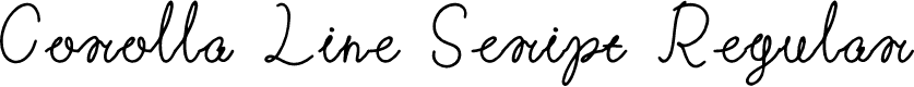 Corolla Line Script Regular