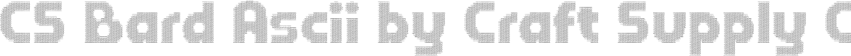 CS Bard Ascii Regular Demo