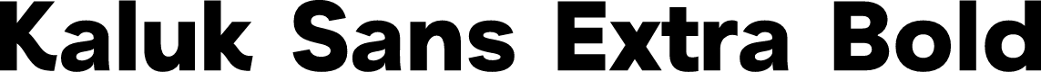 Kaluk Sans Demo Extra Bold