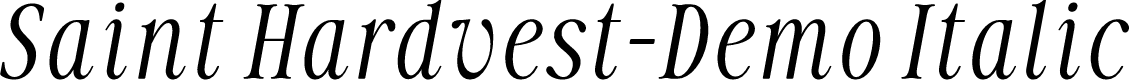 Saint Hardvest-Demo Italic