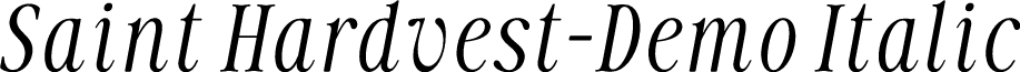 Saint Hardvest-Demo Italic