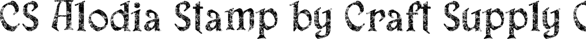 CSAlodiaStamp-Regular Demo