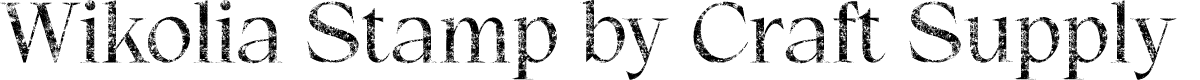 WikoliaStamp-Regular Demo