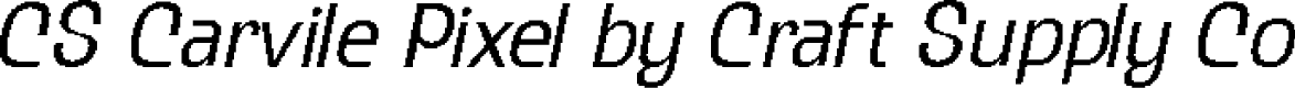 CS Carvile Pixel Regular Demo