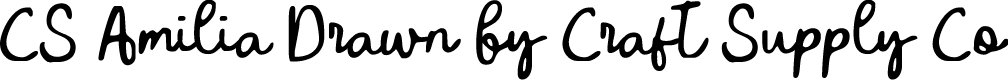 CSAmiliaDrawn-Regular Demo