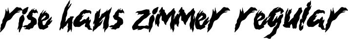 Rise Hans Zimmer Regular