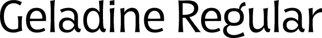 Geladine Regular
