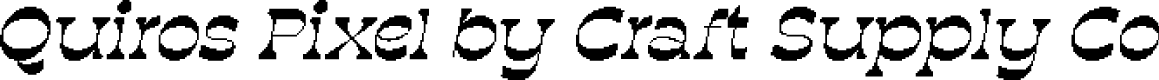 QuirosPixel-Regular Demo