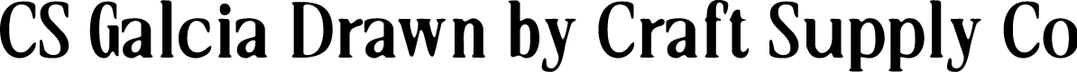 CSGalciaDrawn-Regular Demo