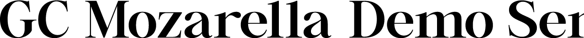 GC Mozarella Demo Semi Bold