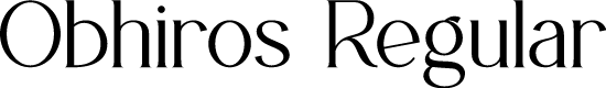 Obhiros Regular