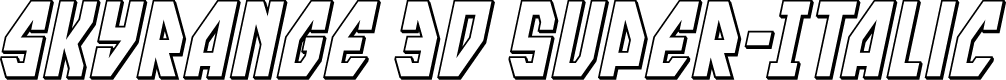 skyrange 3D Super-Italic