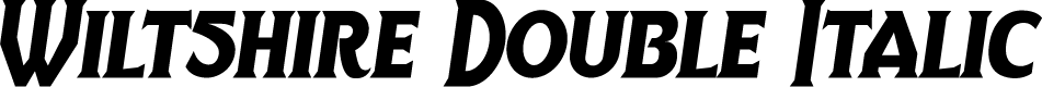 Wiltshire Double Italic