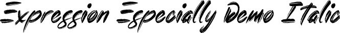 Expression Especially Demo Italic