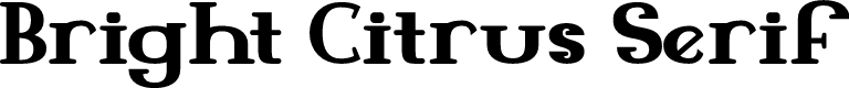 Bright Citrus Serif Regular