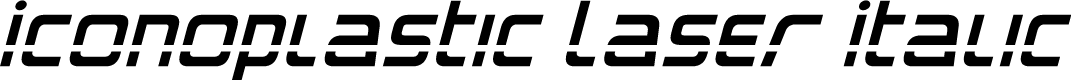 Iconoplastic Laser Italic