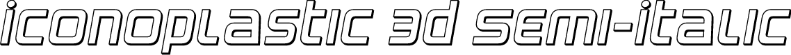 Iconoplastic 3D Semi-Italic