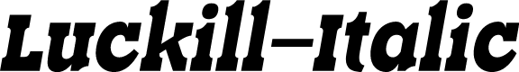 Luckill-Italic