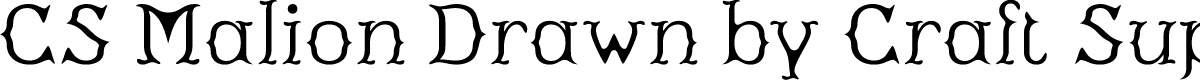 CSMalionDrawn-Regular Demo