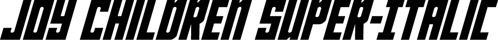 Joy Children Super-Italic