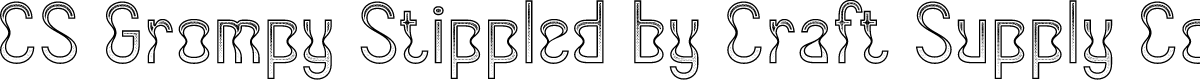 CS Grompy Stippled Regular Demo