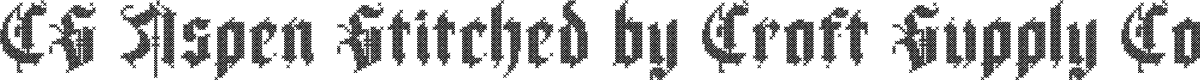 CS Aspen Stitched Regular Demo