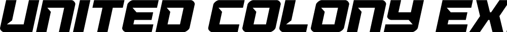 United Colony Expanded Italic