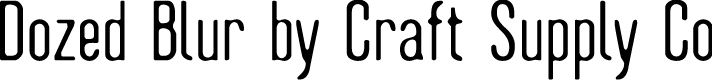 DozedBlur-Regular