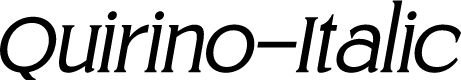 Quirino-Italic