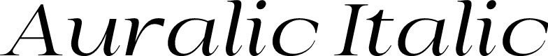 Auralic Italic