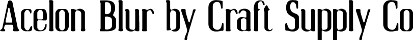 Acelon Blur Demo Regular