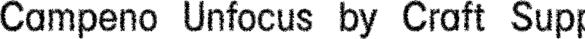 Campeno Unfocus Demo Regular