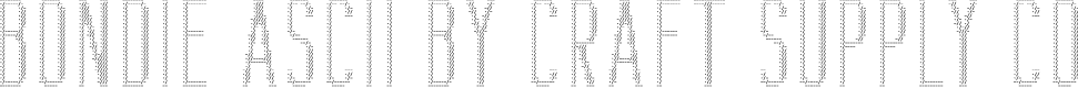 Bondie Ascii Regular Demo