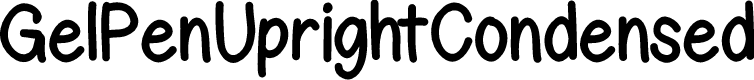 GelPenUprightCondensed